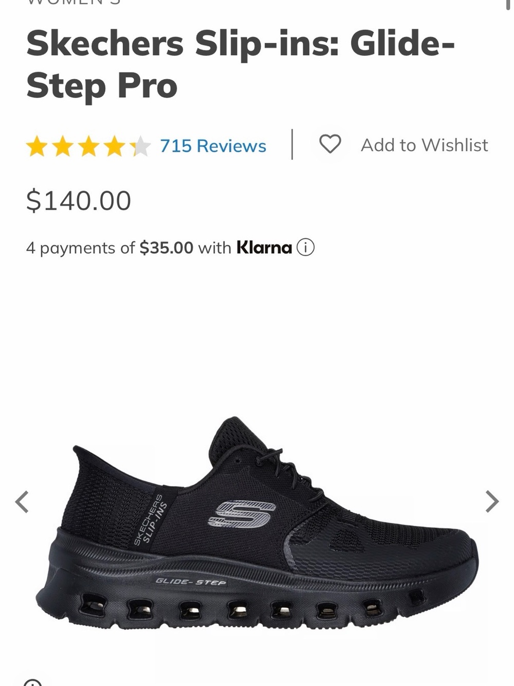 Skechers Glide-Step Pro Slip-On Sneakers in Black